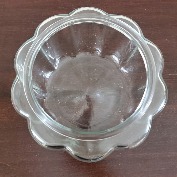 Anchor Hocking Vtg. Pumpkin Cookie Jar Clear Glass W/Lid & Box 3309G ~Pre-Owned - Picture 3 of 16